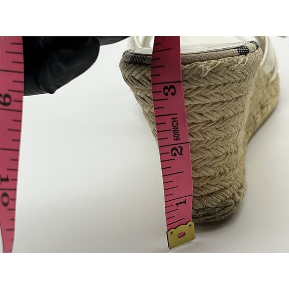 Burberry London White Patent Leather Wedge Espadrille Sandals 40 (9 US) 3207635 - Picture 15 of 16